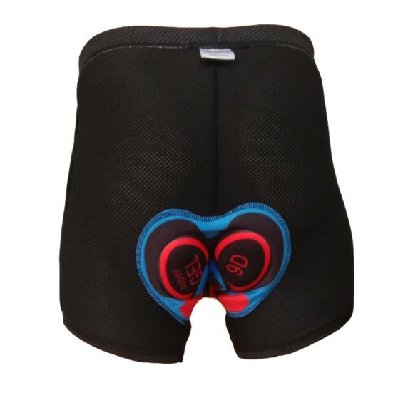 

Высокая талия 3D Мягкое велосипедное нижнее белье Женщины Мужчины Высокая эластичность бедра подъем езда XL чёрный