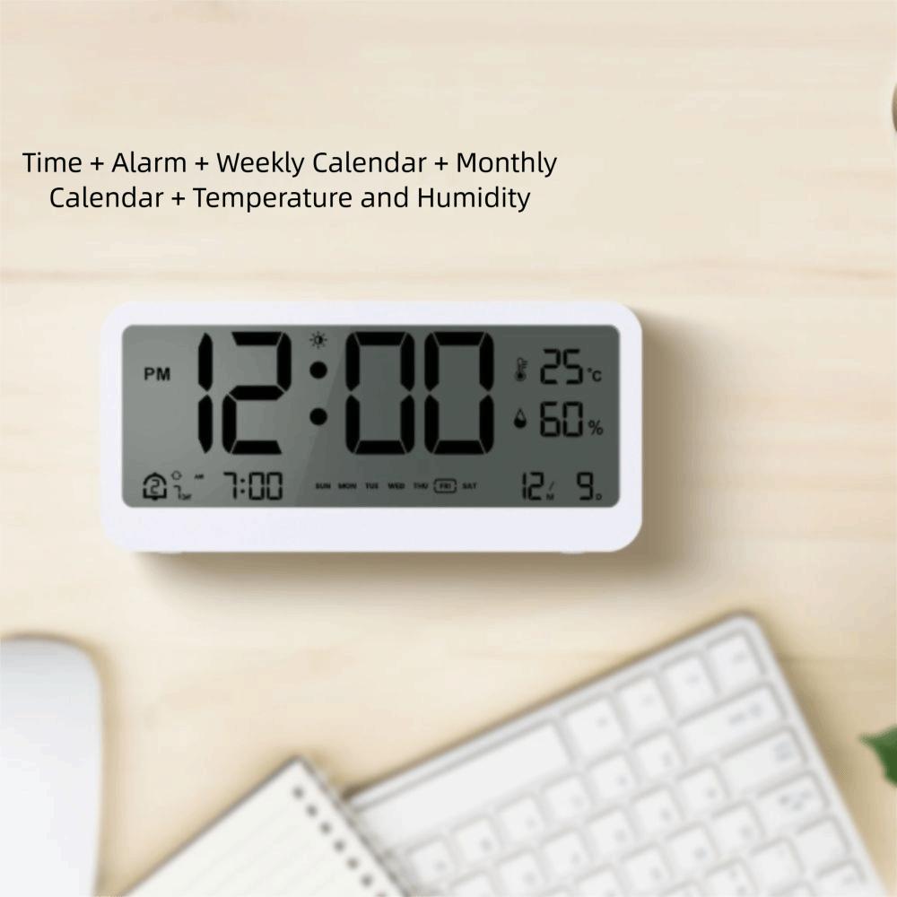 LED Large Screen Electronic Digital Alarm Clock Intelligent Student Alarm Clock  Bedroom