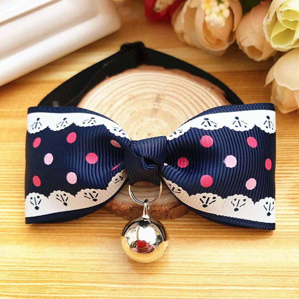 Pet Dog Cat Bow Tie Collar Fashion Pet Bows Cat Ties Bowties Neckties Bell Collar Small Dogs Accessories Puppy Grooming Supplies