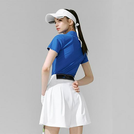 Bingse Women's Spring/Summer POLO Yoga & Sports Top - Short Sleeve for Golf & Tennis