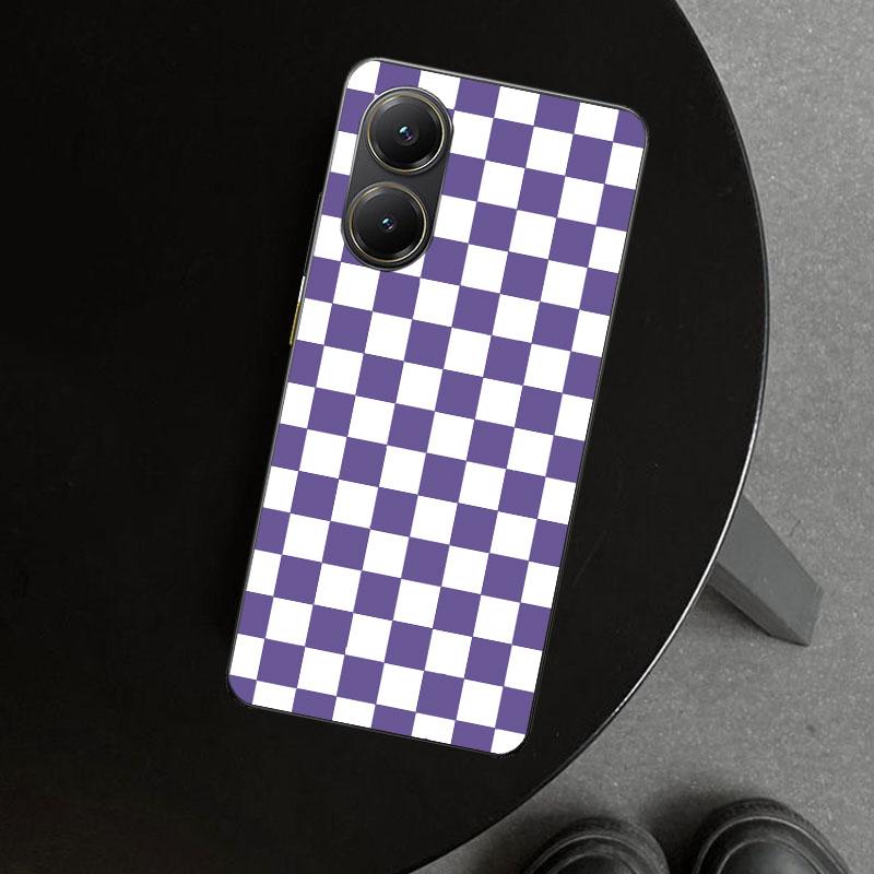 Retro Classic Chess Board Grid Phone Case Cover for Xiaomi Poco X6 X5 X7 Pro F7 Ultra Redmi 15C 15 13C 13 12C 12 10C 10 10A 9C 9