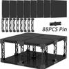 Placa Pixel Redonda 65803 58827 4459 16x16 Blocos de Construção MOC Brinquedos Coleção Infantil Lembrança Presente Decoração Menino