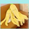 Banana Stuffed Animal Toy Soft Plushie Pp Cotton Filled For Kids Room Accessory
