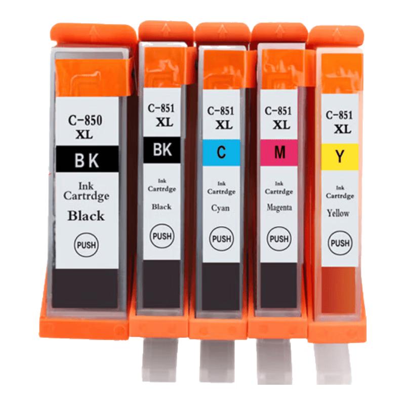 Generic PGI-850XL/CLI-851 Ink Cartridge Set for Canon Printers