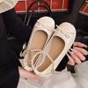 French cute flat Mary Jane small leather shoes women's 2025 summer new versatile retro college style skirt shoes