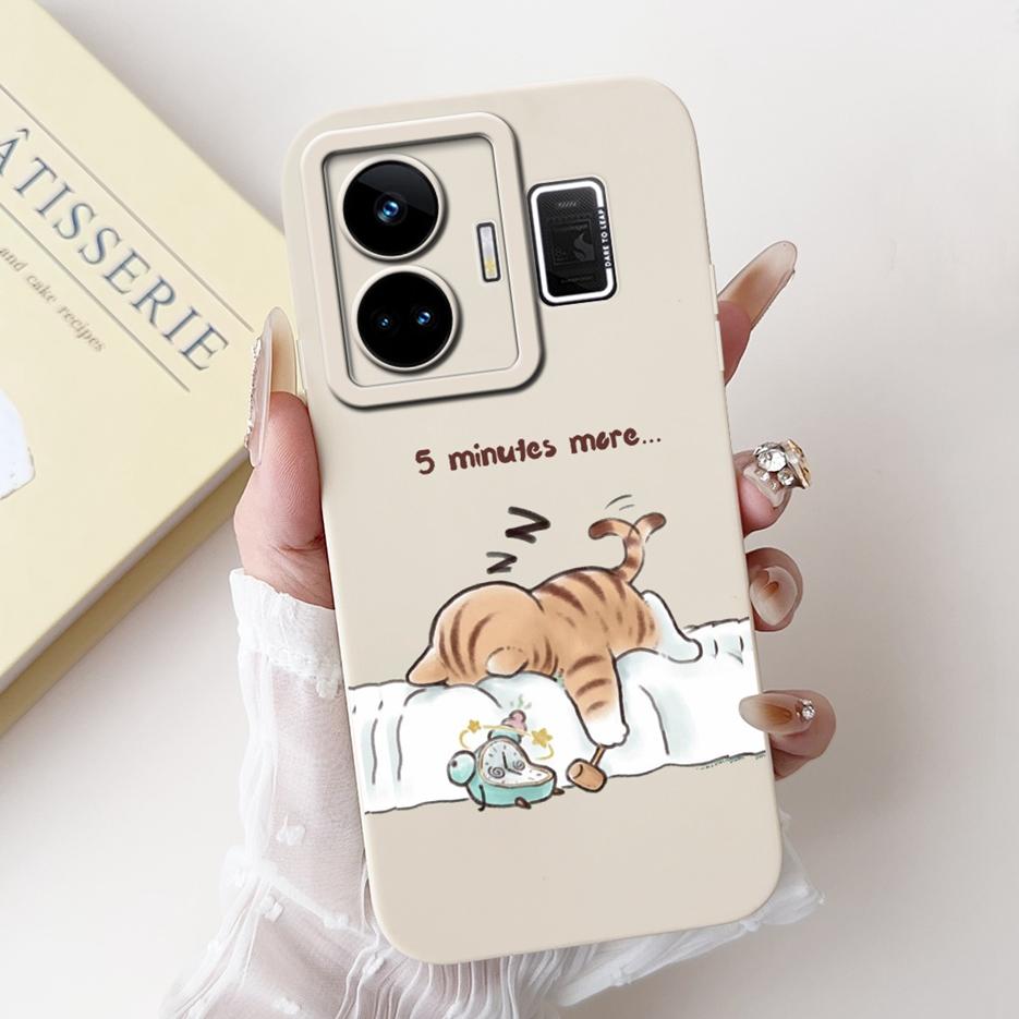 For Realme GT3 Case RMX3709 Cute Funny Cartoon Cover Soft Silicone Case For Realme GT Neo 5 Neo5 240W RealmeGT3 Back Cover Coque