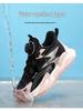 Babudou 2026 Girls' Sports Shoes: Autumn Leather, Waterproof, Rotating Buckle for Little & Big Kids