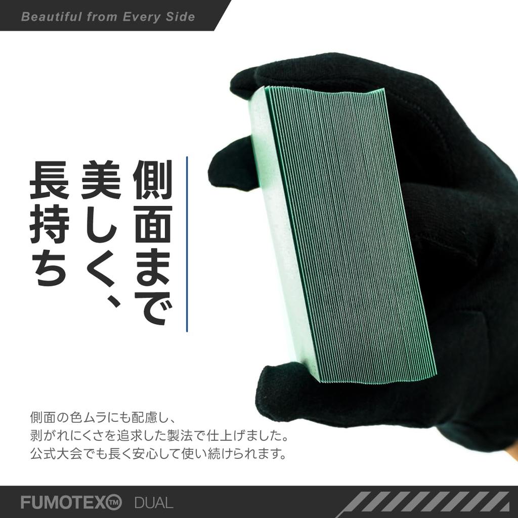 FUMOTEX DUAL SLEEVE Trading Card High Transparency Violet Viola (100 sleeves) Sleeves, Embossed, Clear,