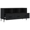 Vidaxl Szafka Pod Tv, Czarna, 102X36X50 Cm, Materiał Drewnopochodny