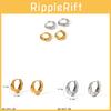 Minimalist Geometric Hoop Earrings With Gold Plating For Women Summer