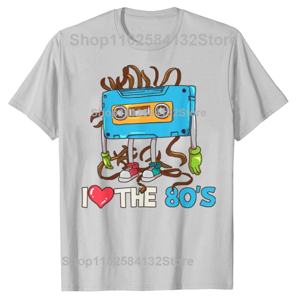 Funny 1980 80s Cassette Tape Graphic Tshirts Men Womens Fashion Casual Tshirt 100 Cotton Loose Oversized T Shirt