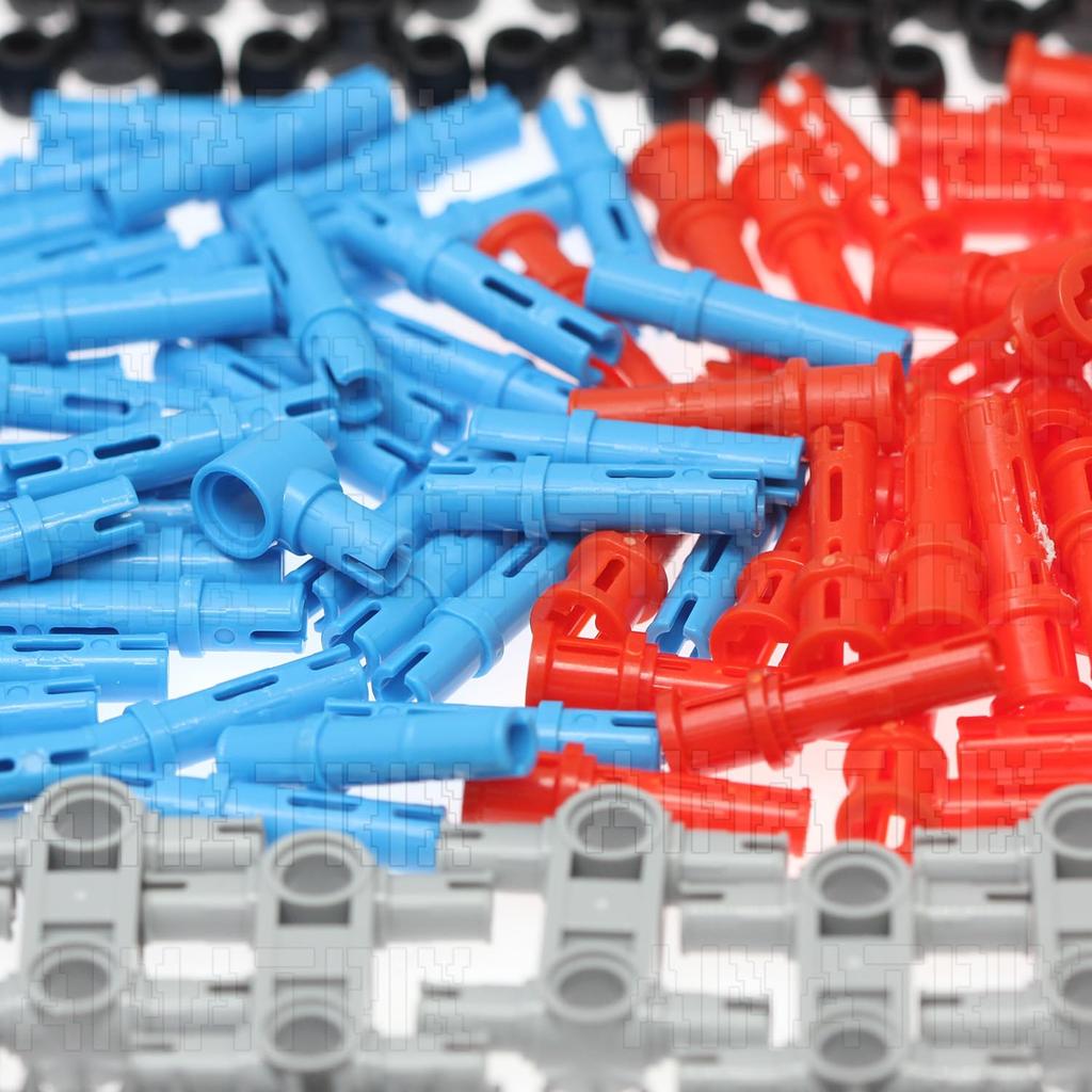 AIMATRIX 852Pcs Technic Gears and Axles Are Compatible with Mainstream Building Block Brand Technic Sets, Car Trucks - Geared Tires - Pins - Shock