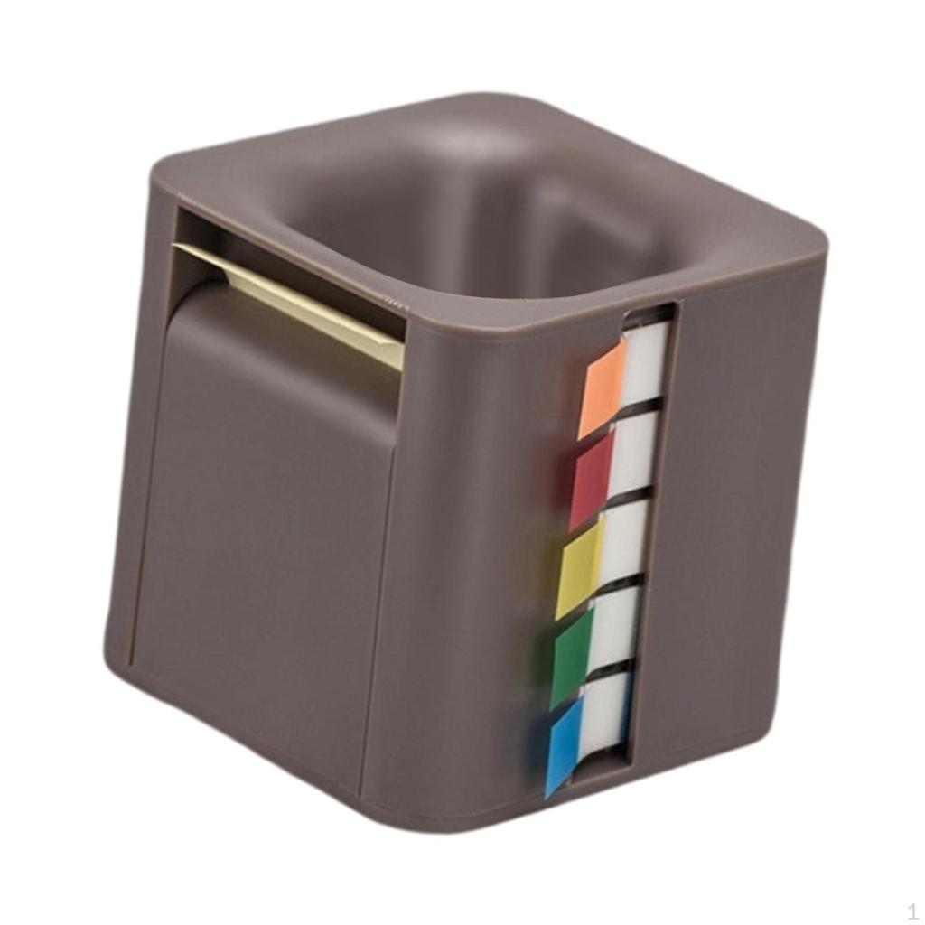 5 In 1 Sticky Note Holder Dispenser Memo Rolls Desktop Storage Index Tabs for Students