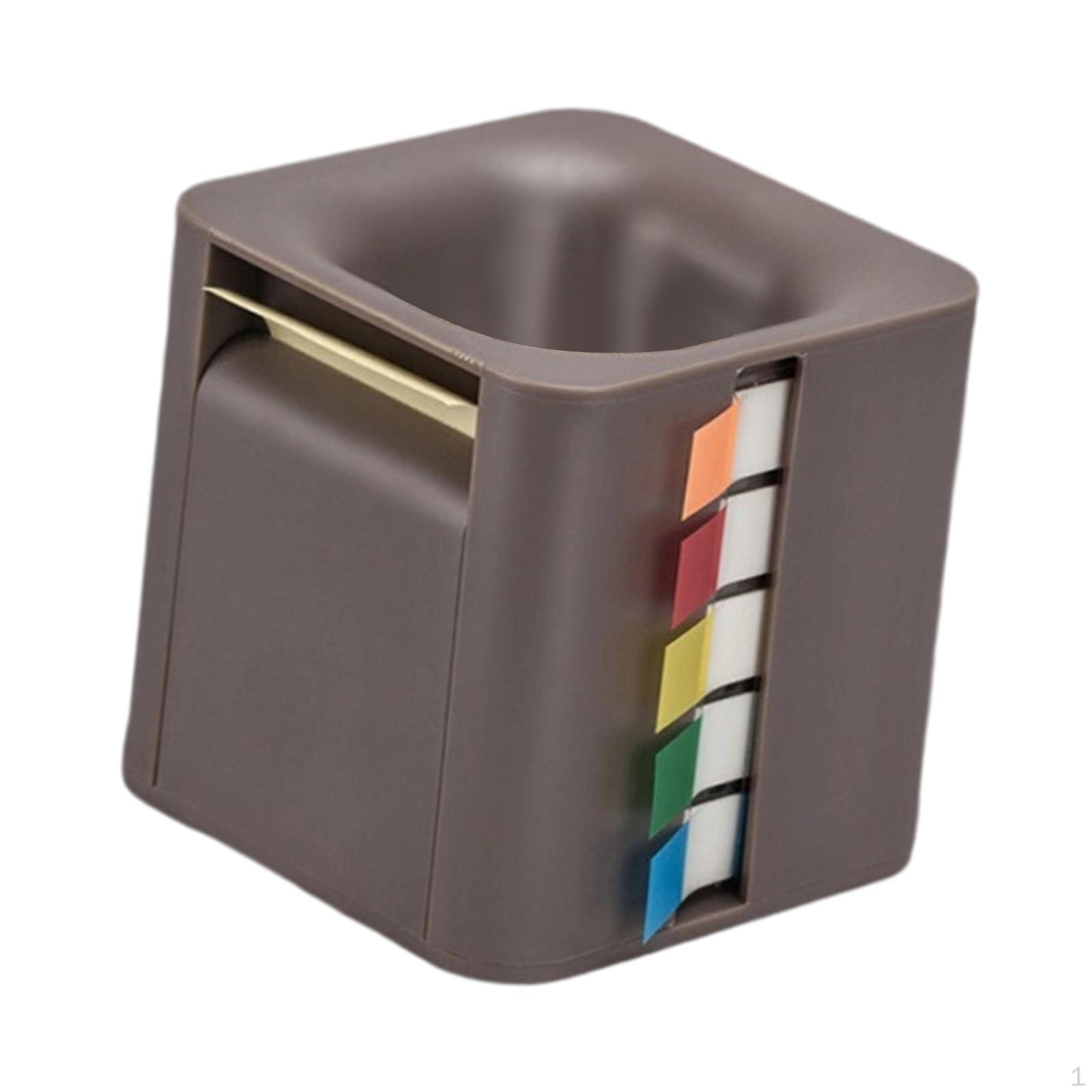 

5 в 1 держатель для липких заметок диспенсер для памятных заметок рулоны настольное хранилище индексные вкладки для студентов Brown