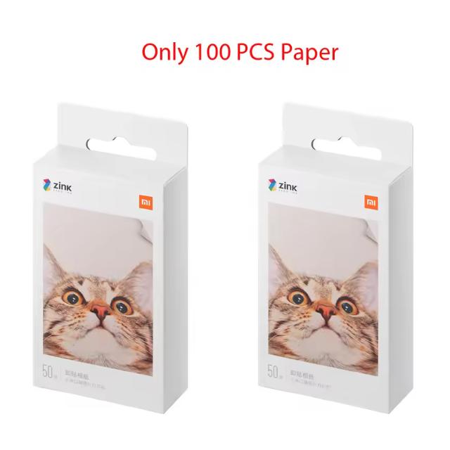 Origineel MIJIA ZINK Zakprinter Papier Zelfklevend Foto Print 50/100/150/300 Velletjes Xiaomi 3inch Mini Printer Papier 1S