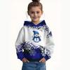 Children Sweatshirt Christmas Cute Snowman Print Pullover Long Sleeve Hoodies Fashion Holiday Party Streetwear Children Hoodie
