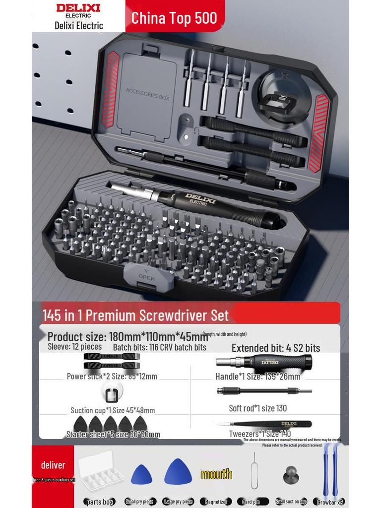 Kompaktes Multifunktions-Schraubendreher-Set: Kreuzschlitz-, Dreikant-, Schlitz-, Torx- & Ungewöhnlich geformte Schraubendreher