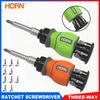 1 Satz 11-in-1 Ratschenschraubendreher-Set, Präzisions-Mehrbit-Ratschenschraubendreher, Schlitz/Phillips/Pozi/Torx Heimwerkerwerkzeuge