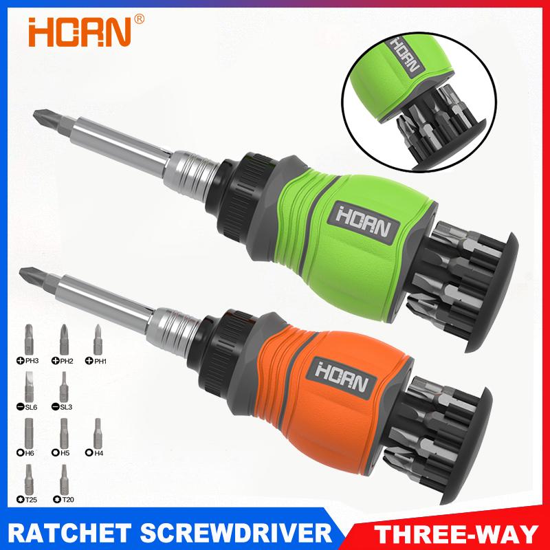 1 Satz 11-in-1 Ratschenschraubendreher-Set, Präzisions-Mehrbit-Ratschenschraubendreher, Schlitz/Phillips/Pozi/Torx Heimwerkerwerkzeuge