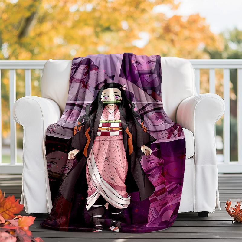 Demon Slayer Characters1 Printed Throw Blanket—lightweight,soft,warm;versatile Blanket for All Seasons—perfect As &air-conditioning Throw,nap Blanket