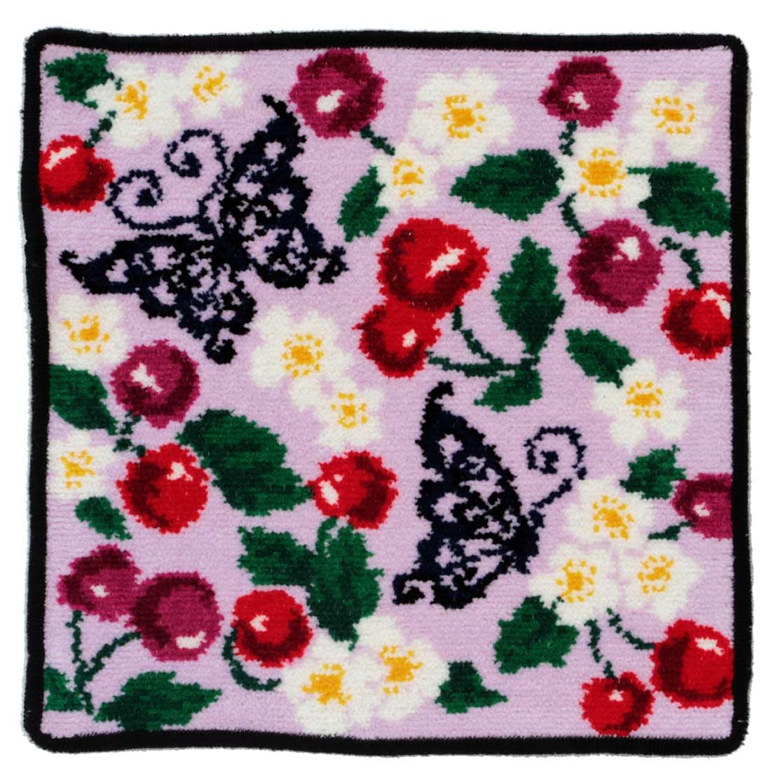 

Цветущий шениловый платок Anna Sui с дизайном вишни и бабочки дюймы (фиолетовый), Женский, Прибл.. 9,7 (23 см), 000478-0004-01 фиолетовый