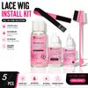 Lace Wig Installation Kit Waterproof No Residue Wig Glue Full Set Tools Quick Adhesion Long-Lasting Hold Black