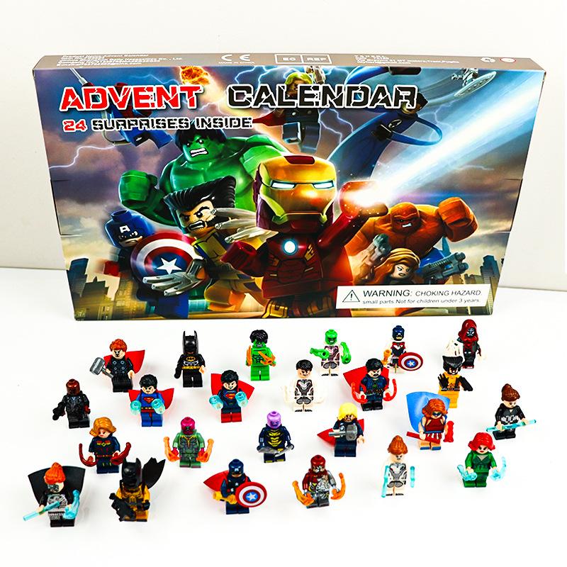Cross-border 24-day Advent Calendar: Christmas Countdown Racing Car Blind Box Toy Gift for Children.