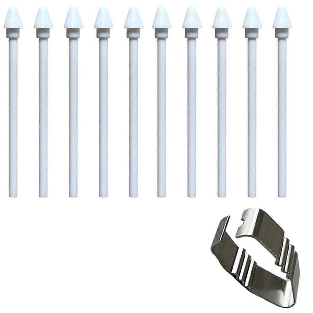10PCS Stylus Pen Nibs Replace for Samsung Galaxy Tab S11/S11 Ultra Stylus with Pen Clip Less