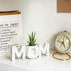 MOM Mom Letter Ornament Mom Flowerpot Shape Car Interior Ornament  Mother's Day Gifts