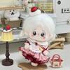 20cm Plush Doll Clothes Cherry Cake Sweet Cute Style Costume For Regular Body Stuffed Toy Dress Up Soft Lovely Outfit Accessory