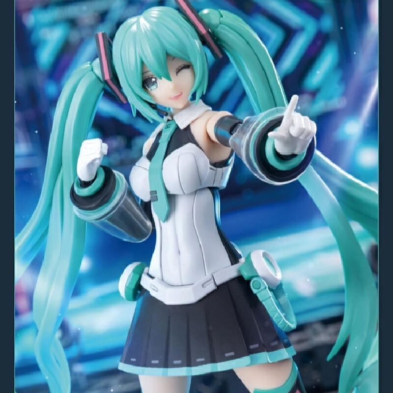 Hatsune Miku Sing To The Future Action Figure With Led Stage Model Color Changing Lights Cute Collectible Toy Desktop Decoration