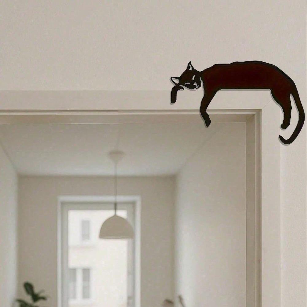 Black Cat Wall Art Gothic Decor Halloween Christmas Gift for Cat Lovers