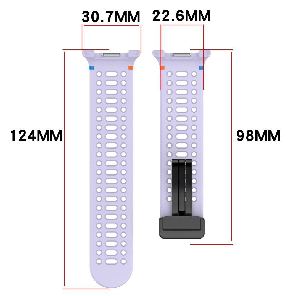 Silikon Uhrenarmband Ersatz Magnetische Faltbare Schnalle Armband Atmungsaktives Armband für Samsung Galaxy Watch 8/8 Classic