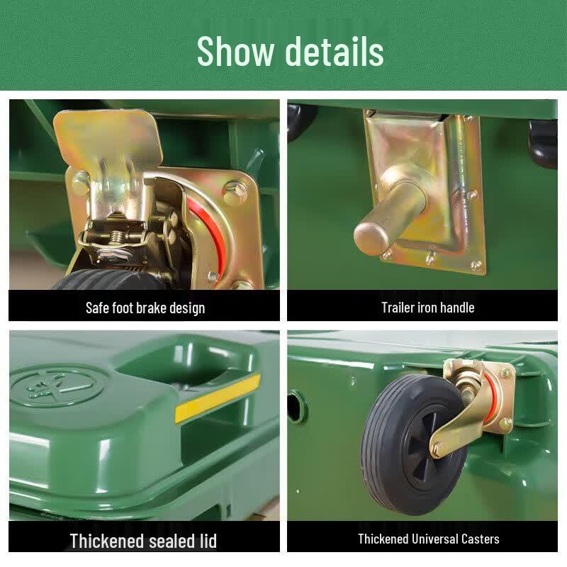 Akes 660L Outdoor Wheeled Garbage Bin