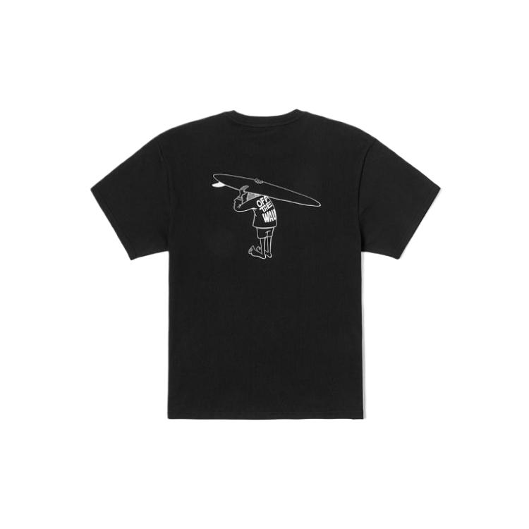 Vans Bequemes Weiches Vielseitiges Hautfreundliches Asian Artist Alliance Hanai Kollaborations Kurzarm T-Shirt Herren Tops Schwarz VN000R61BLK