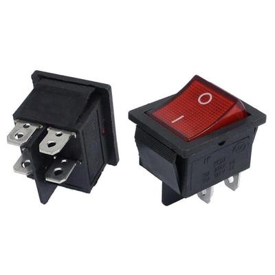 2 adet Plastik Basma Düğmesi Açma-Kapama Kare Rocker Anahtarları AC 250V 20A Geçiş Yapar