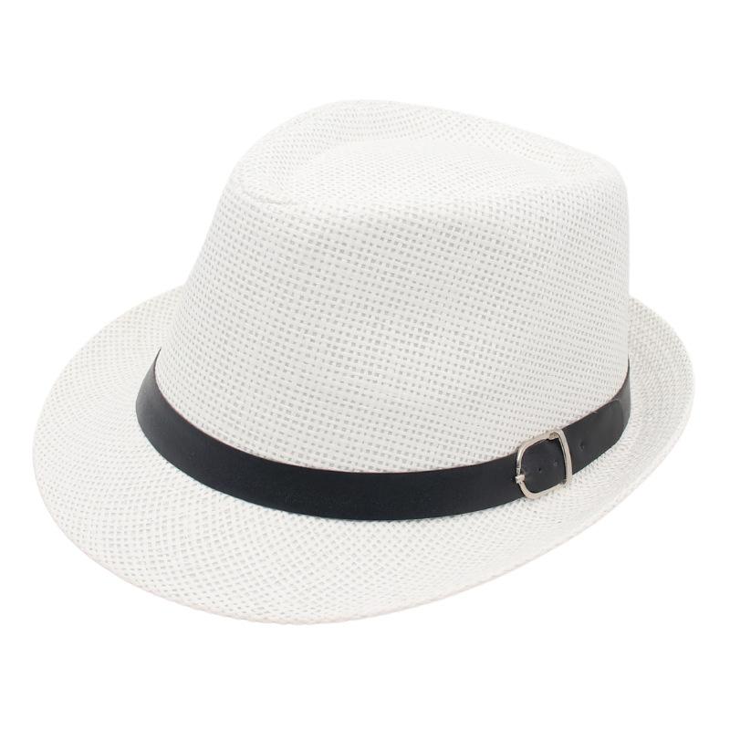 Trily Zylinder Hut Gürtel Accessoires Herrenanzug mit Jazzhut Eleganter Britischer Panama Hut