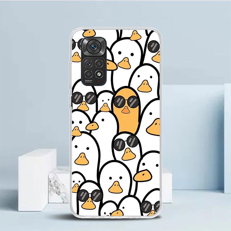 Cartoon Duck Goose Game Silicon Call Phone Case For Xiaomi Redmi Note 14 13 12 12S 11 Pro Plus 11S 10 10S 11T 11E 4G 5G Soft Cov