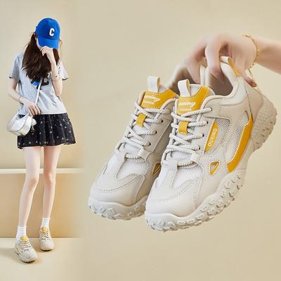 Nowe buty taty dla kobiet na lato, studenckie, sportowe i rekreacyjne, do fotografii ulicznej, siateczkowe, oddychające i podwyższające
