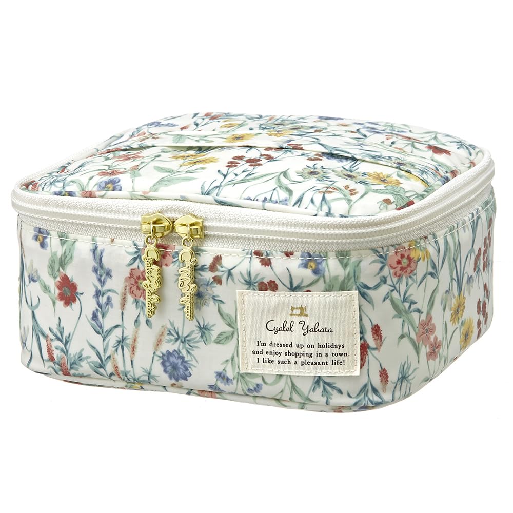 

Vanity Floral Large Cute and with Brush Portable and Made in LC Mellow Bouquet Red Women s Pouch, Print, Capacity, Stylish, Pocket, Travel-Friendly,