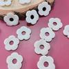 10 Pcs Wooden Flower-Shaped Spacer Beads Blanks Flower Earring Findings Charm for DIY Necklace Earrings Jewelry Making