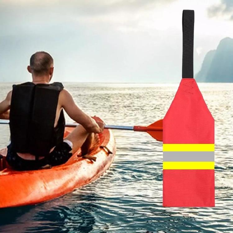 Kayak Warning Flags with Webbing Safety Tow Flags Canoes Redness Warning Flags for Kayak Towing Canoes Truck Enduring