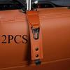 Car Storage Organizer PU Leather Hooks Front Seat Headrest Holder Auto Fastener Hangers Interior Accessories Clip Non Slip
