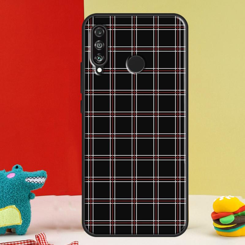 Buffalo Plaid Pattern For Huawei Nova 12i 12s 11i 5T 9 10 SE Y91 Y90 Y60 Y70 Y72 Y61 P60 Pro P20 P40 P30 Lite Case