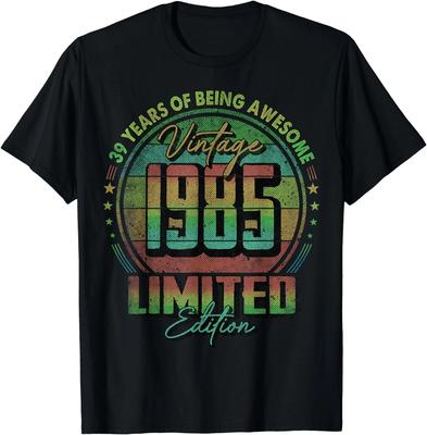 Vintage 1985 Limited Edition Shirt 39 Year Old 39th Birthday Gift Unisex T-Shirt