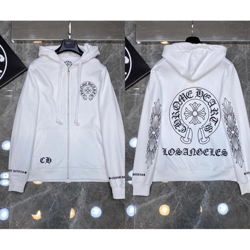 2025 Chrome Heart Hoodie: Casual Loose-Fit Zip-Up for Men & Women