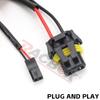 H4 Relay Wiring Harness Socket HID Xenon Lamp Connector Telescopic Lamp Control High Low Light Beam Line Group 1 Lead 2 Lamps