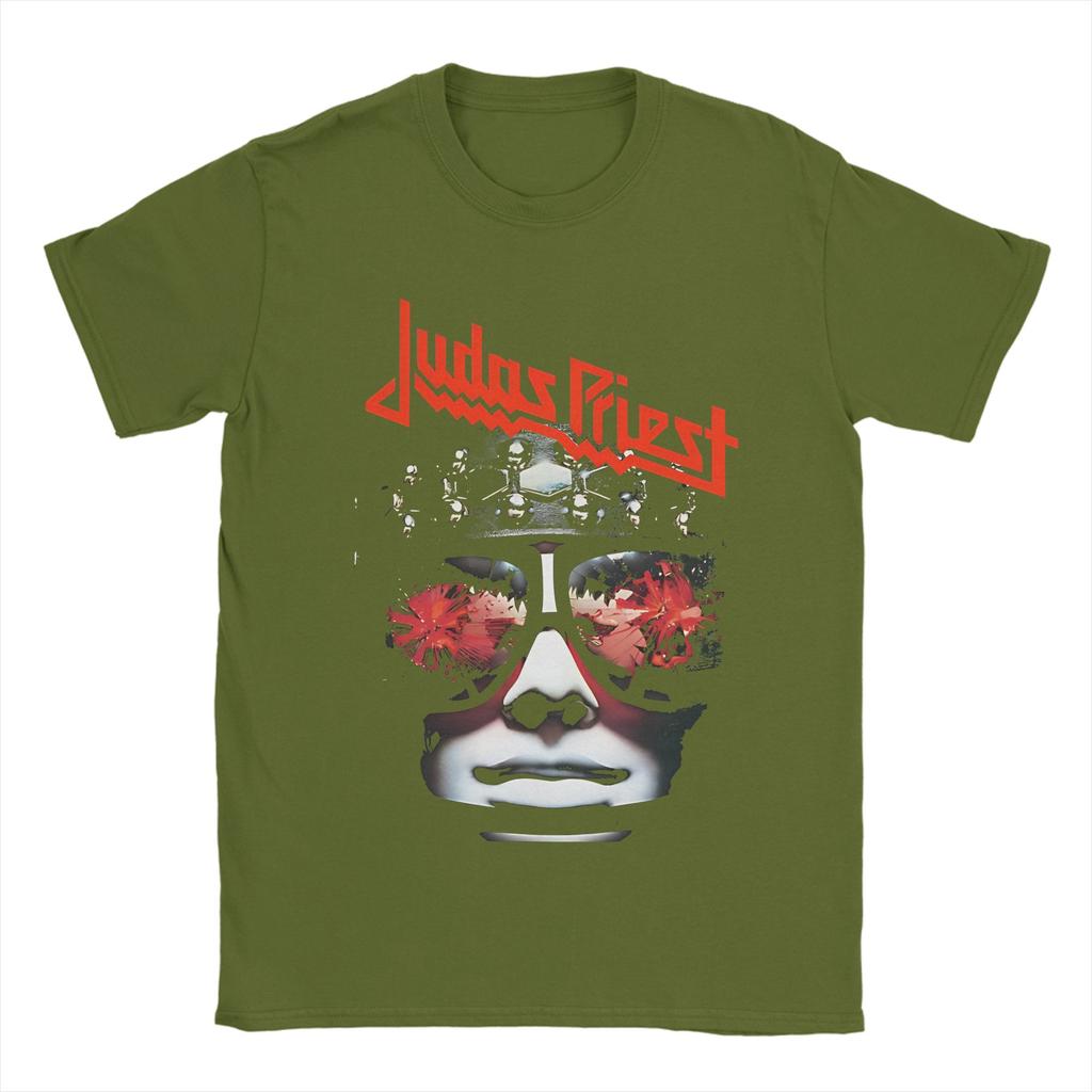 British Metal Judas Priest T Shirt Beach  100 Cotton T Shirts For Men Hipster Casual Tshirt Short Sleeve Vintage Clothing