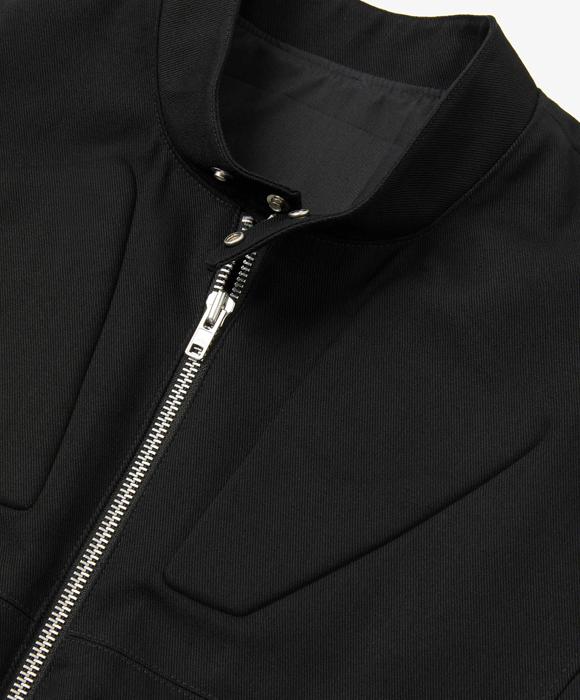 Leumadeu Embossed Twill Rider Jacket - Black