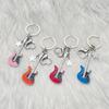 Guitar Keychain Musical Instrument Keyring Creative Star Charm Fashion Y2k Gift
